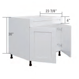 Slim Shaker Base Cabinet - Sink
