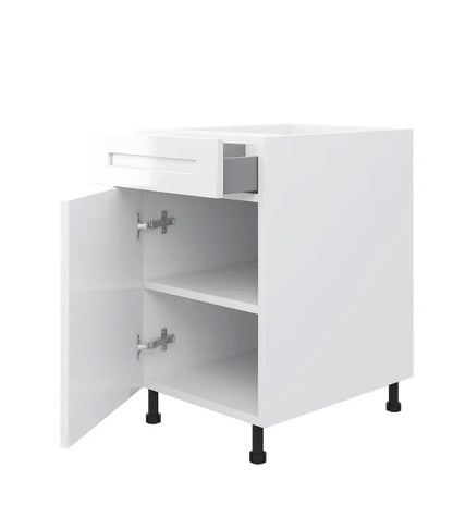Slim Shaker Base Cabinet - Door & Drawer