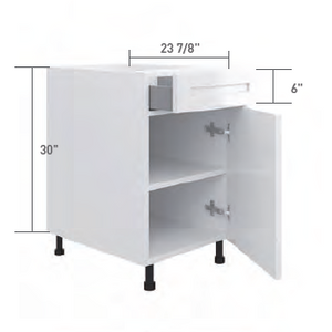 Slim Shaker Base Cabinet - Waste Bin & Drawer (18")