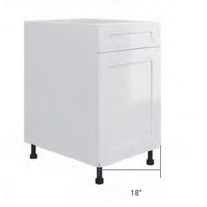 Slim Shaker Base Cabinet - Waste Bin & Drawer (18")