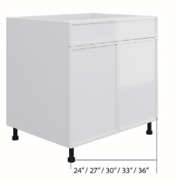 Slim Shaker Base Cabinet - Door & Drawer