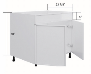 Slim Shaker Base Cabinet - Sink