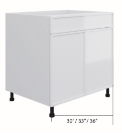 Slim Shaker Base Cabinet - Sink
