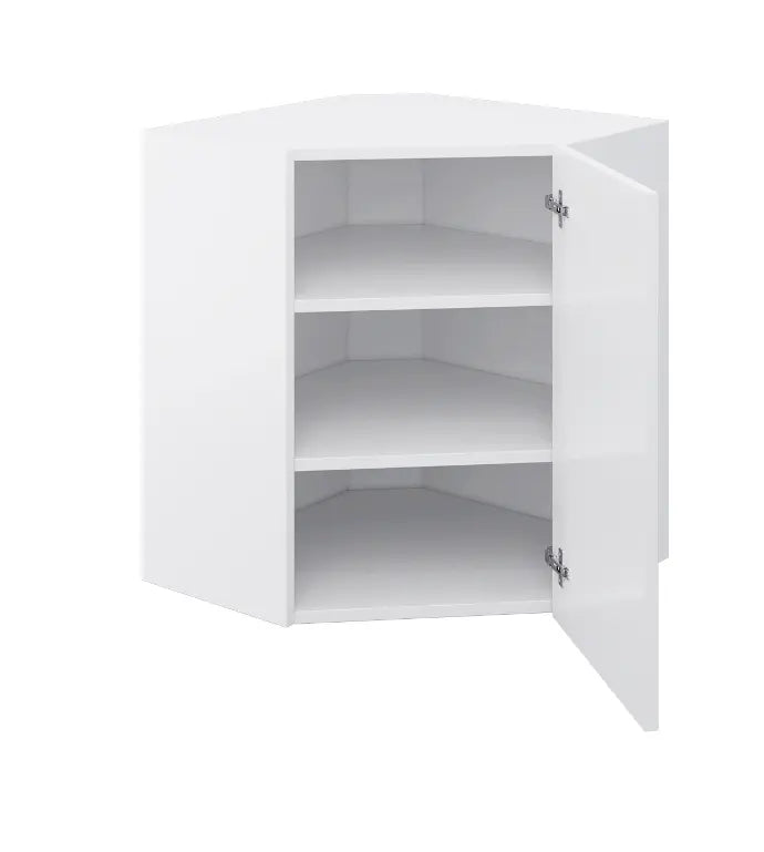 Slim Shaker Wall Cabinet - Corner (Angled) (12" - 42"H)