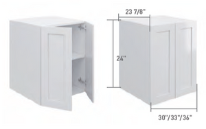 Slim Shaker Wall Cabinet - Fridge (Full Depth) (12" - 24"H)