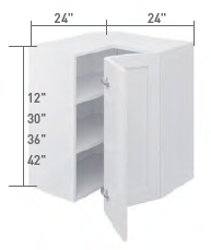 Wall Cabinet - Corner (Easy Reach) (12" - 42"H)