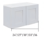 Slim Shaker Wall Cabinet - Short 2 Door (12" - 24"H)