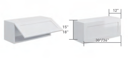 Wall Cabinet - Stay Lift (15" - 18"H)