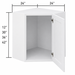 Wall Cabinet - Corner (Angled) (12" - 42"H)