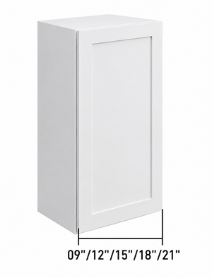 Wall Cabinet - Standard 1 Door (30" - 42"H)